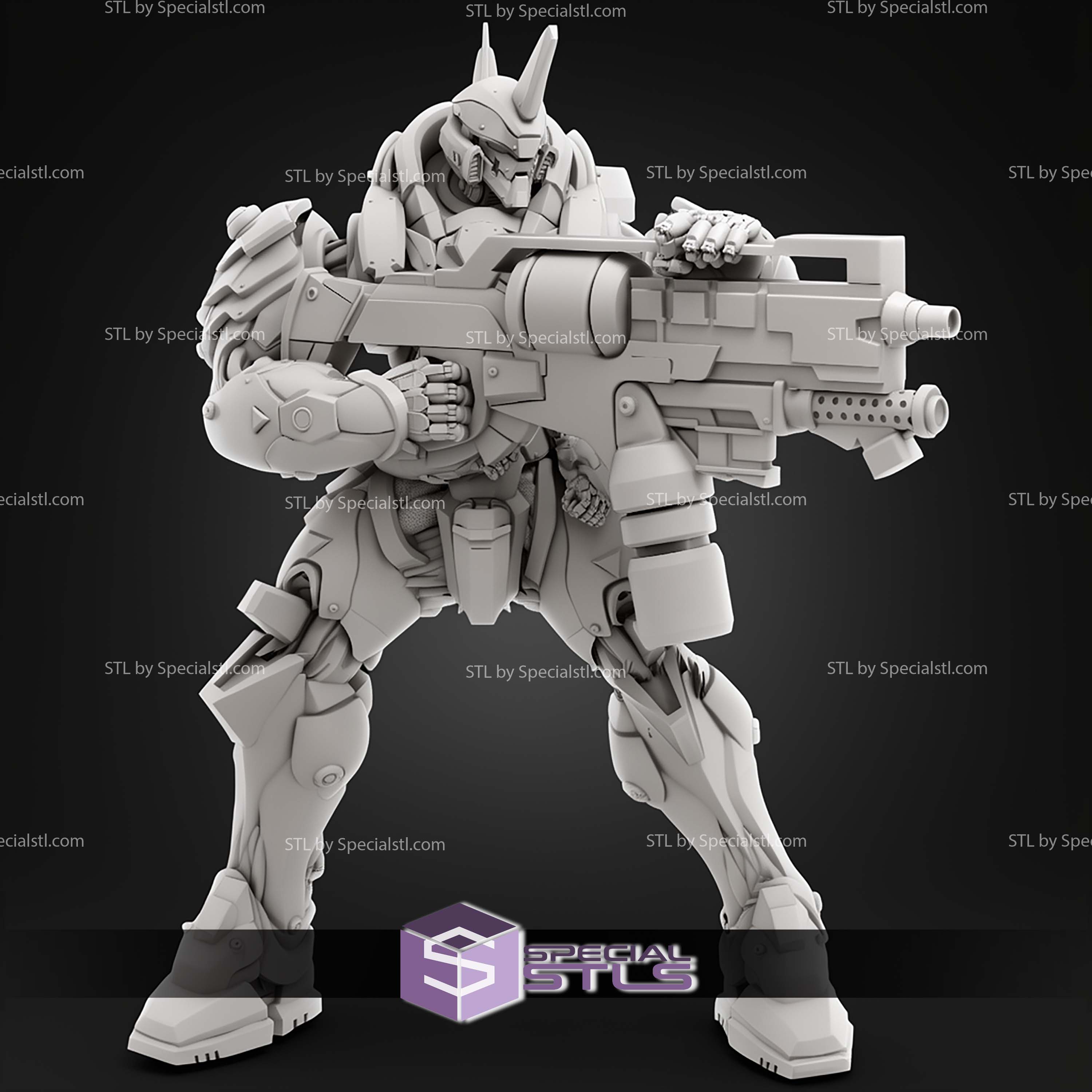 Samurai Mech Various Pose STL Miniatures
