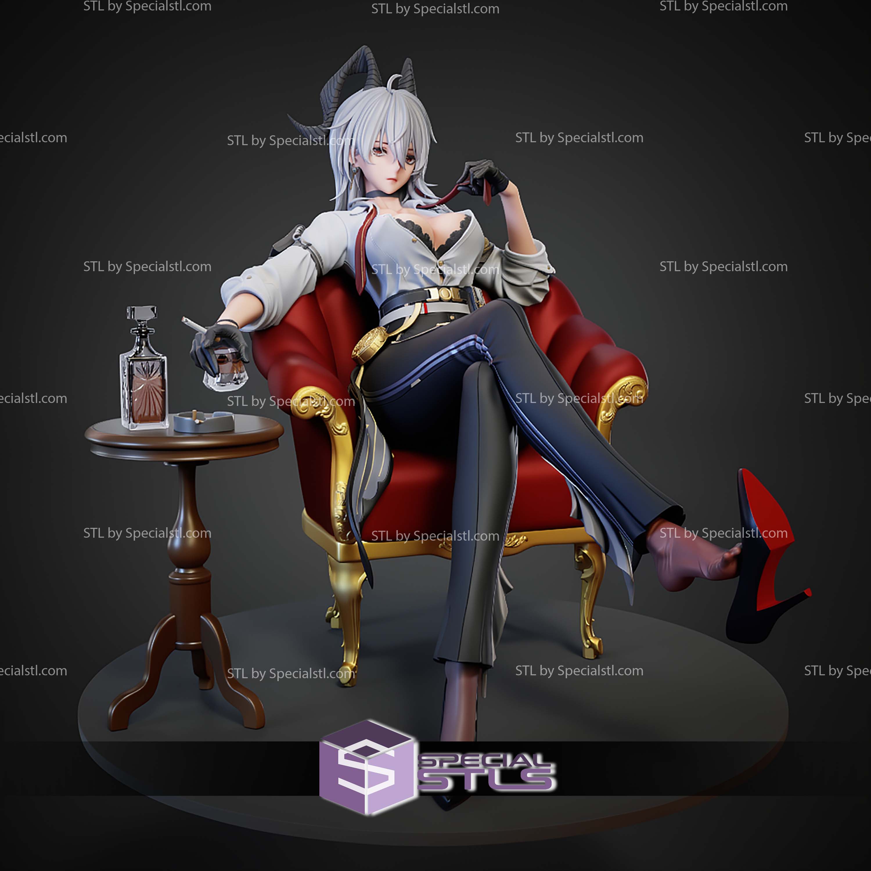 Zani On Chair Wuthering Wave STL Files