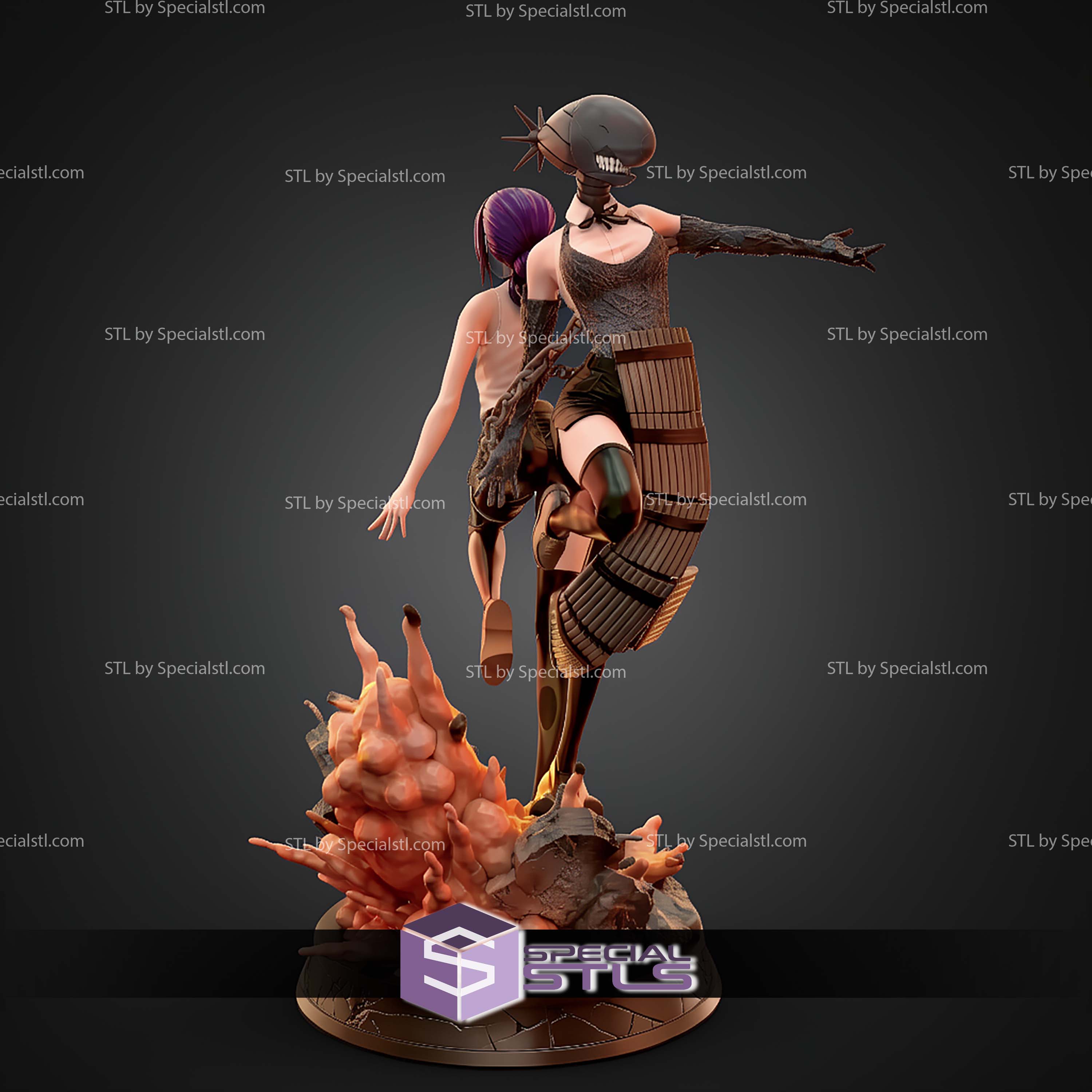 Reze 2 Form Diorama 250mm STL Files