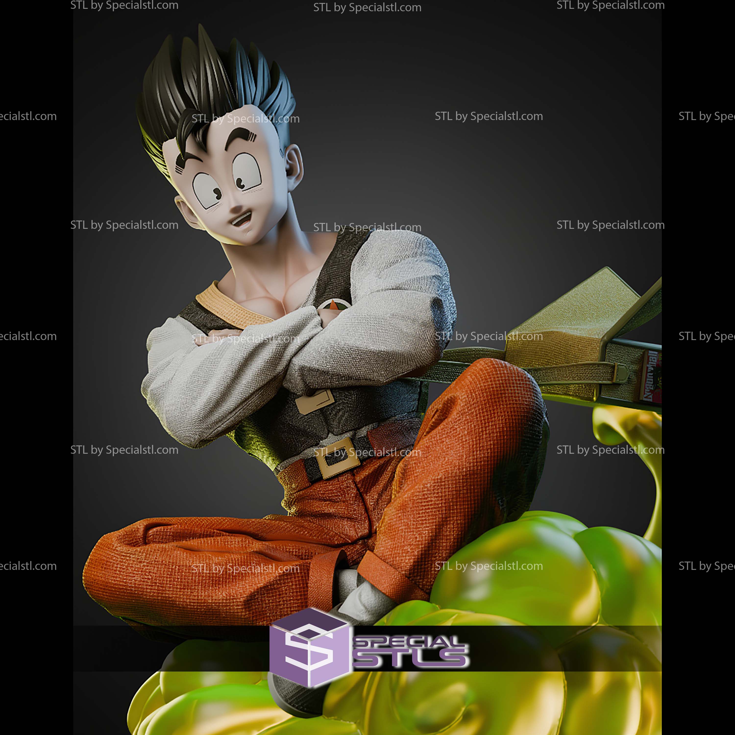 Gohan On Cloud 250mm STL Files
