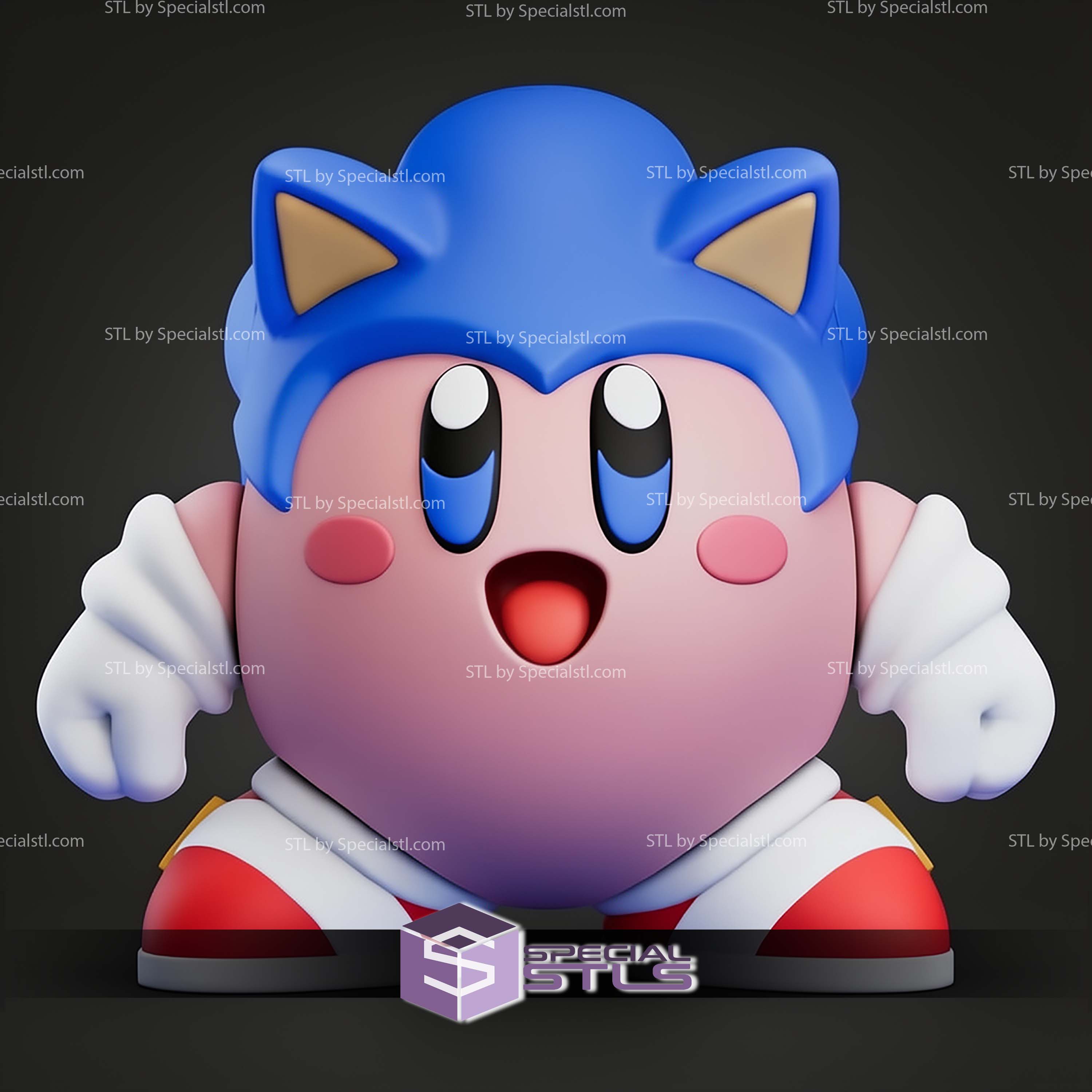 Kirby Sonic Super Smash STL Files