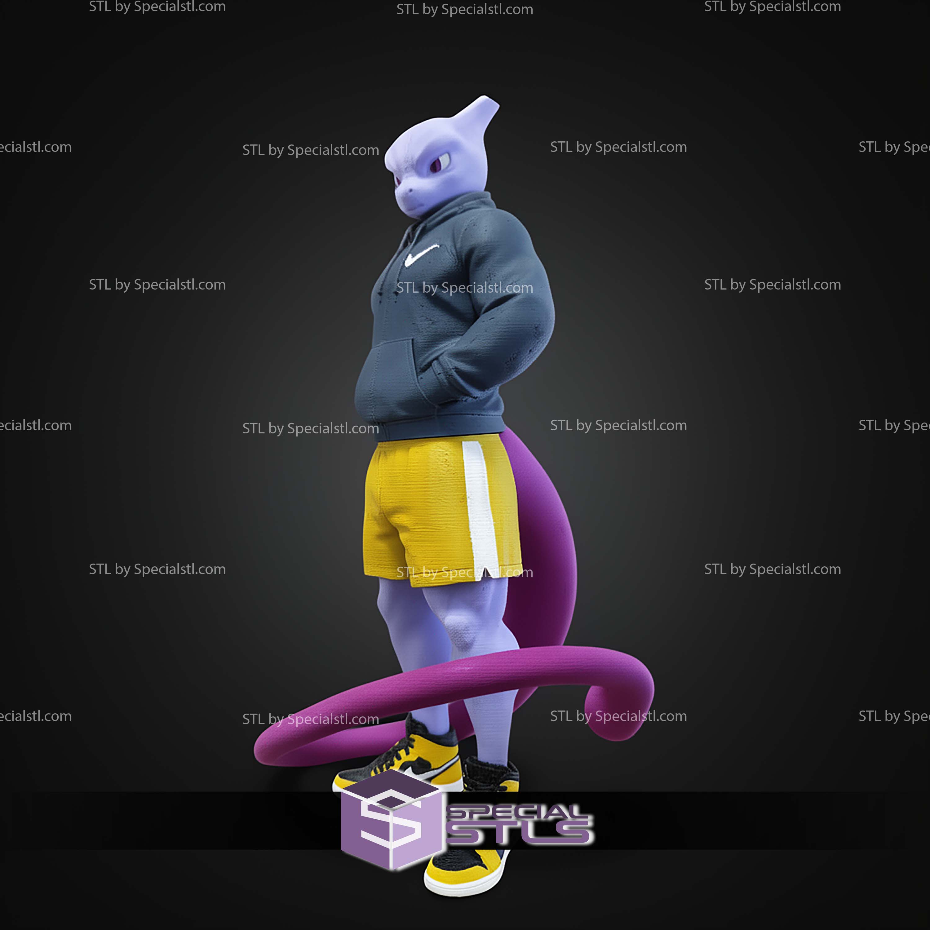 Super Basic STL Urban Mewtwo Multipart