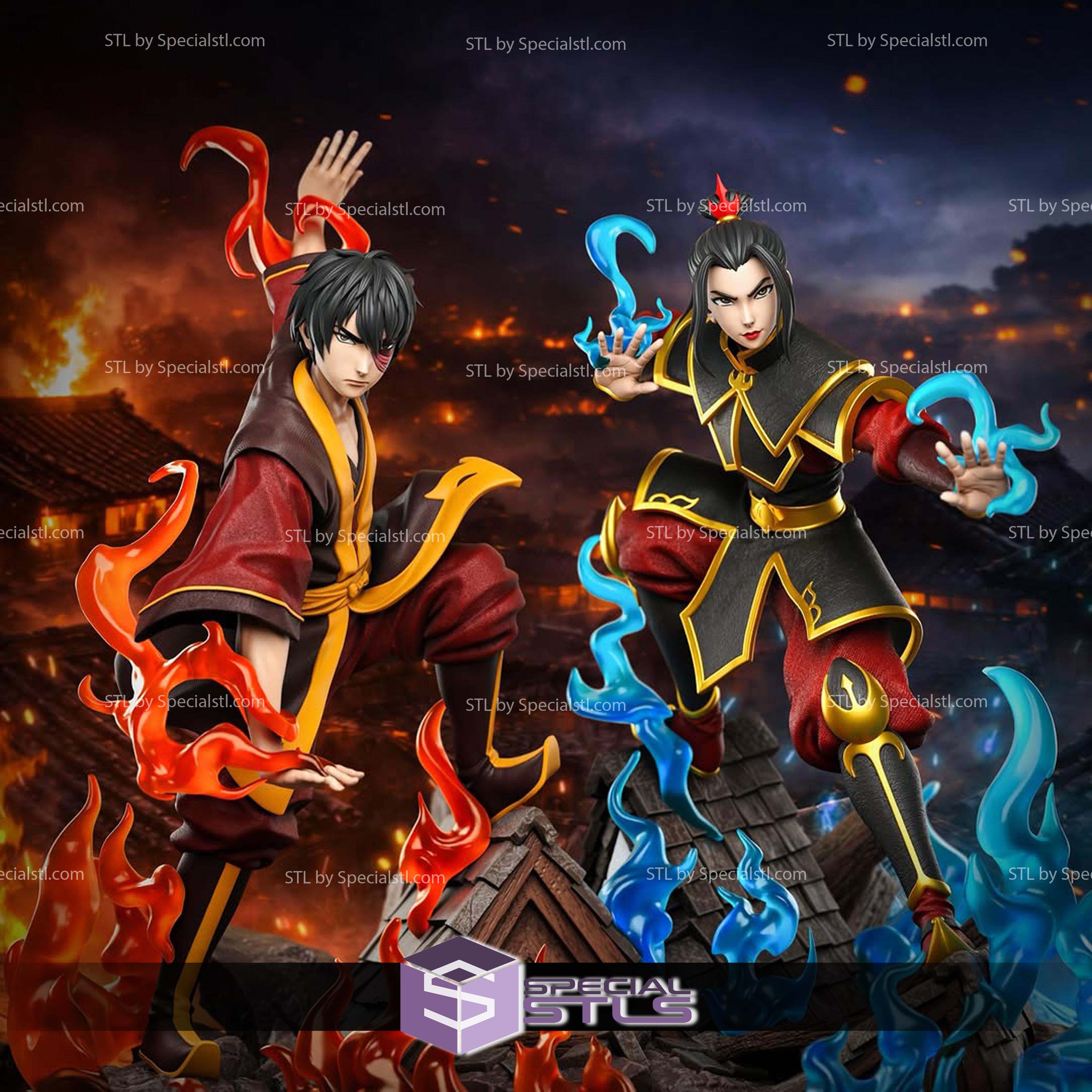 Zuko And Azula Avatar 350mm STL Files
