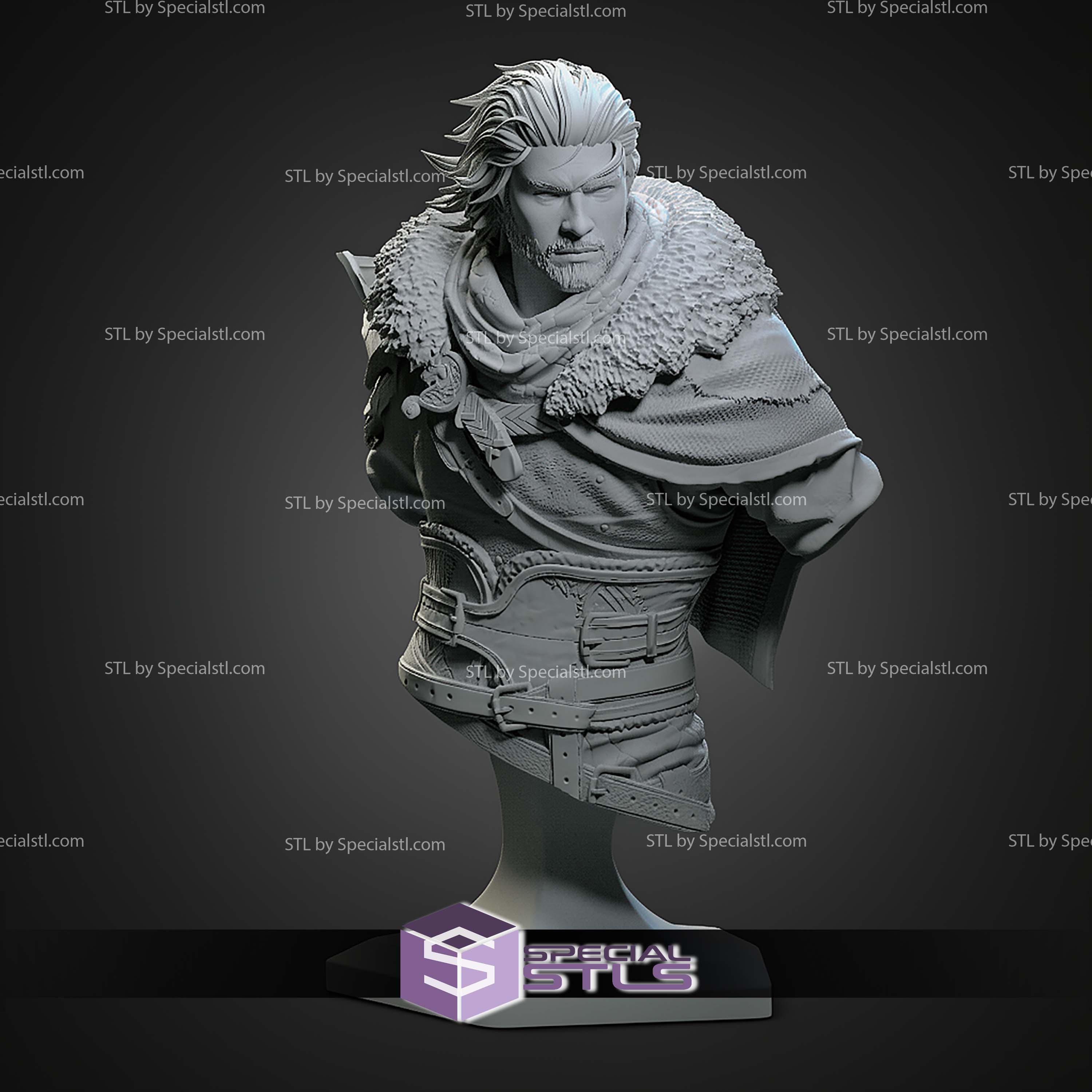 Kliff Bust Crimson Desert 112mm STL Files