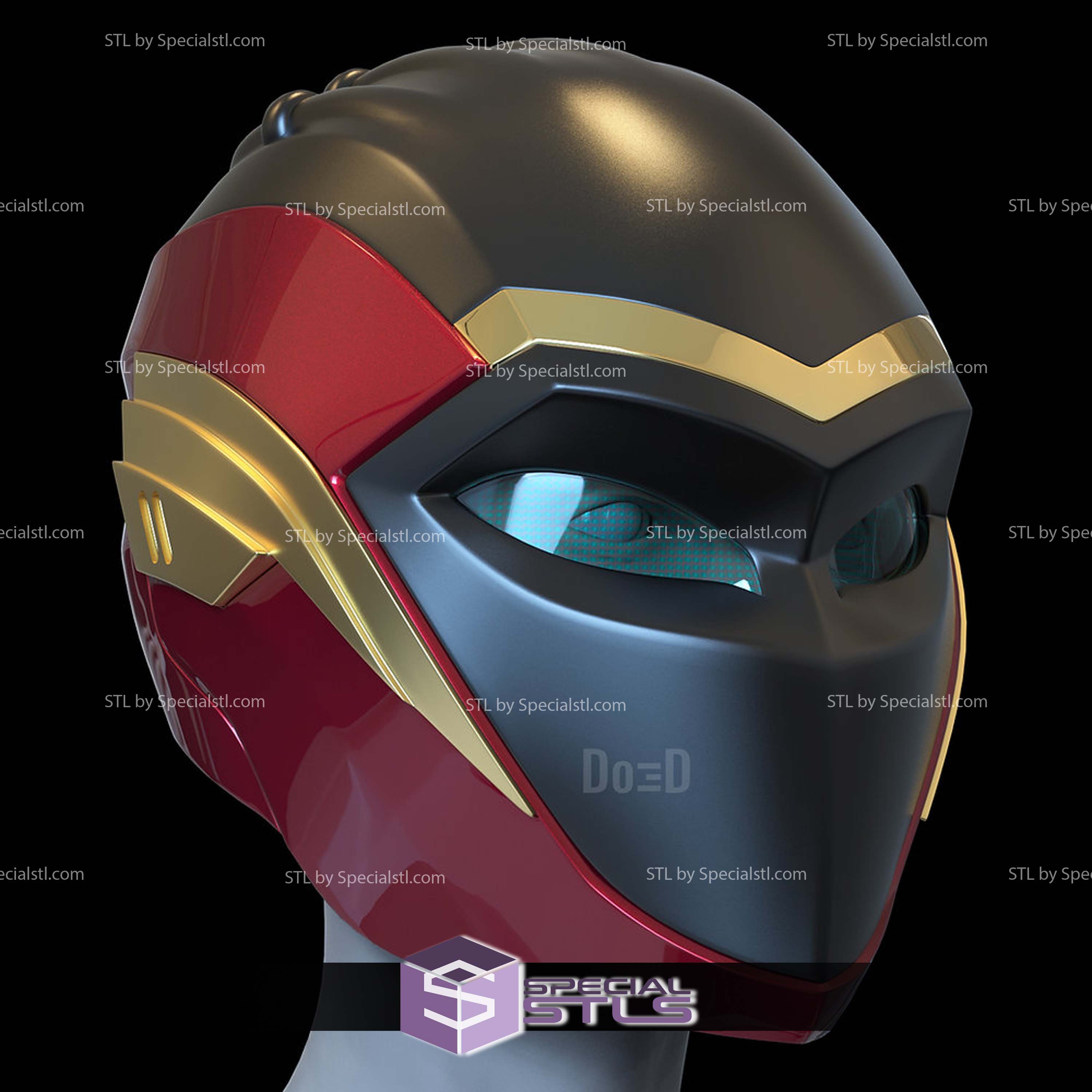 Cosplay STL Files IronHeart Helmet Black Panther
