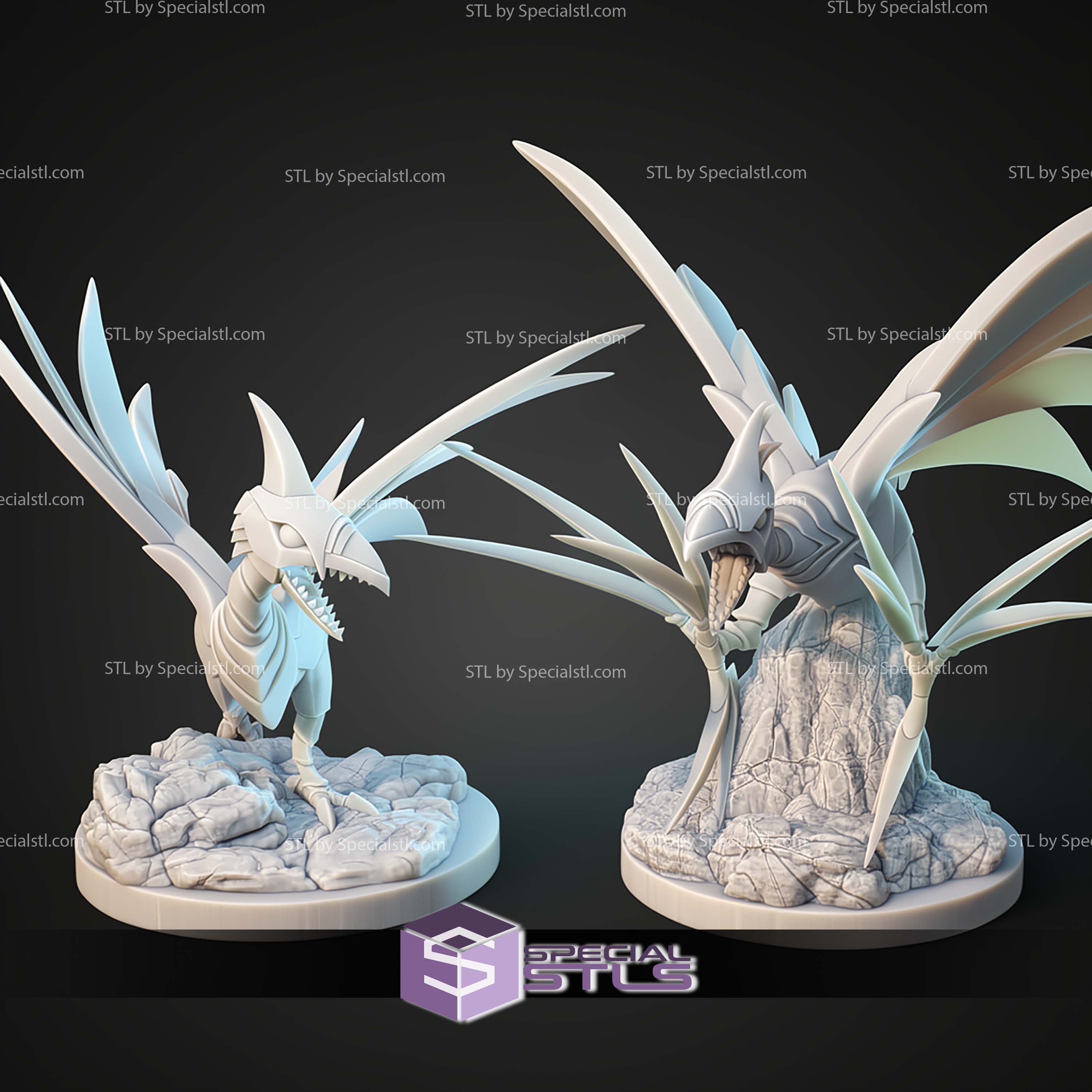 Kaiju Pokemon Skarmory And Mega Skarmory STL Files