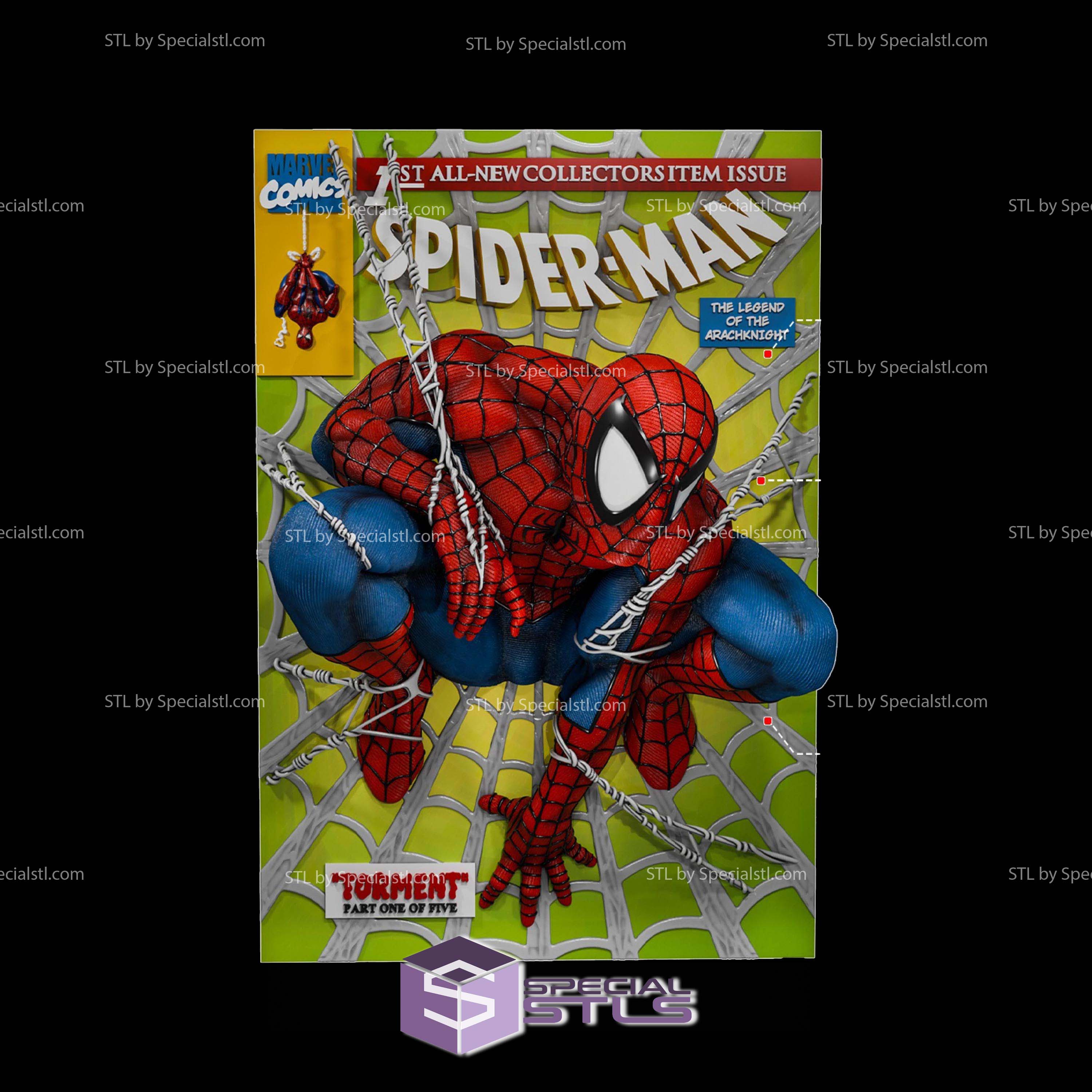 Spider Man Poster 256mm Build Plate STL Files