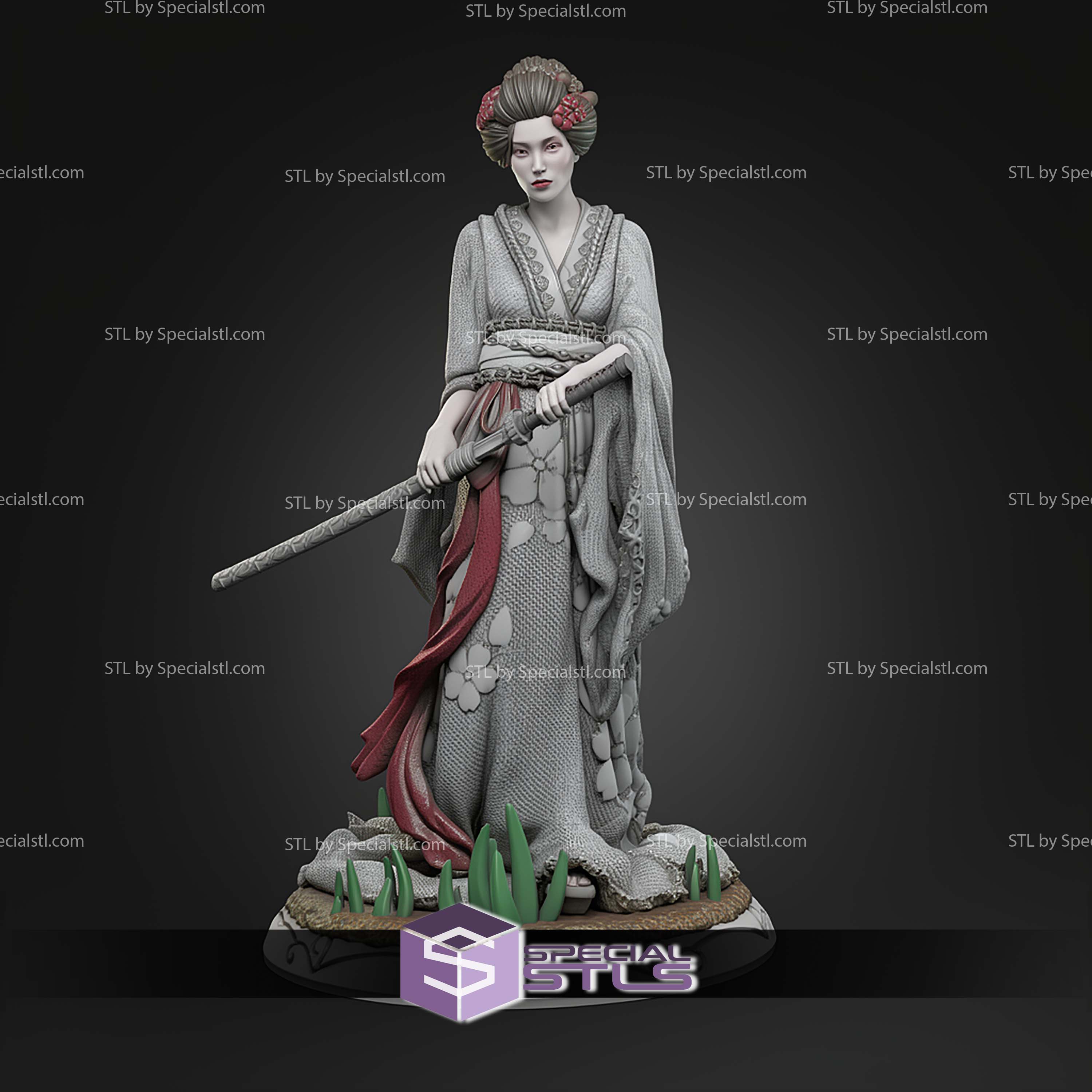 Yuki Onna 32 75mm Historical STL Miniatures