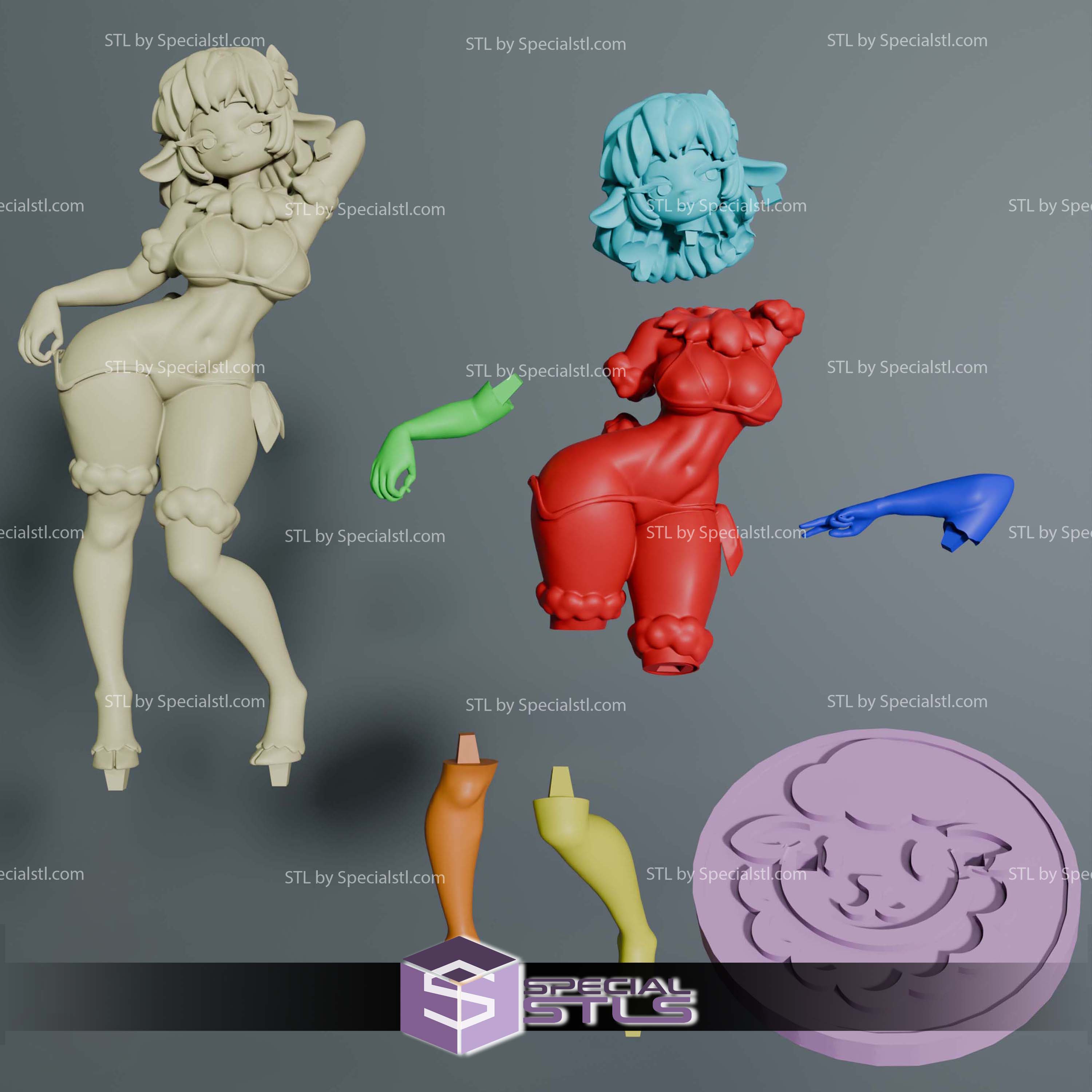 Capri the Sheep STL Files