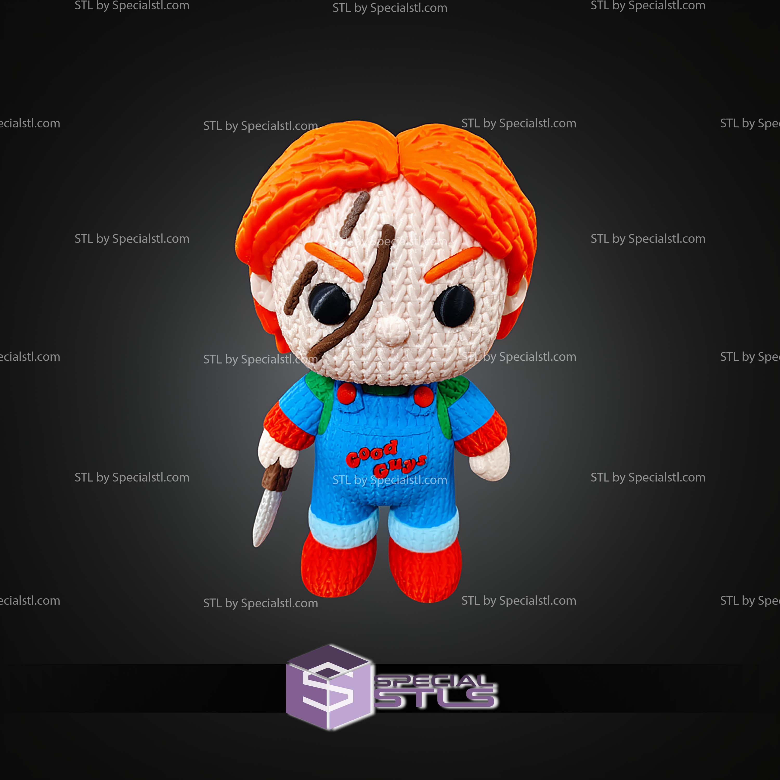 Super Basic STL Chucky Amigurumi Knitted No AMS