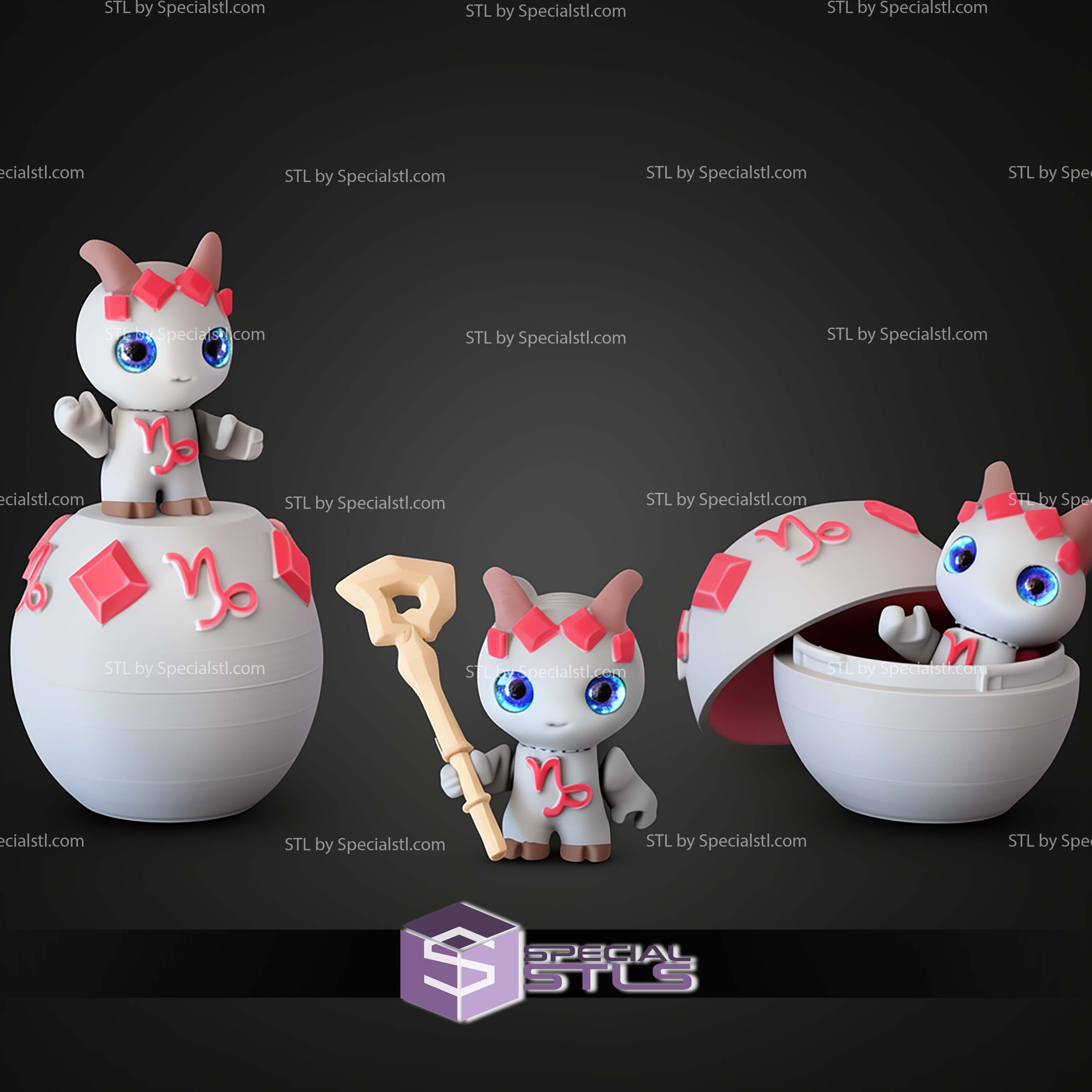 Super Basic STL Zodiac Imps Capricorn
