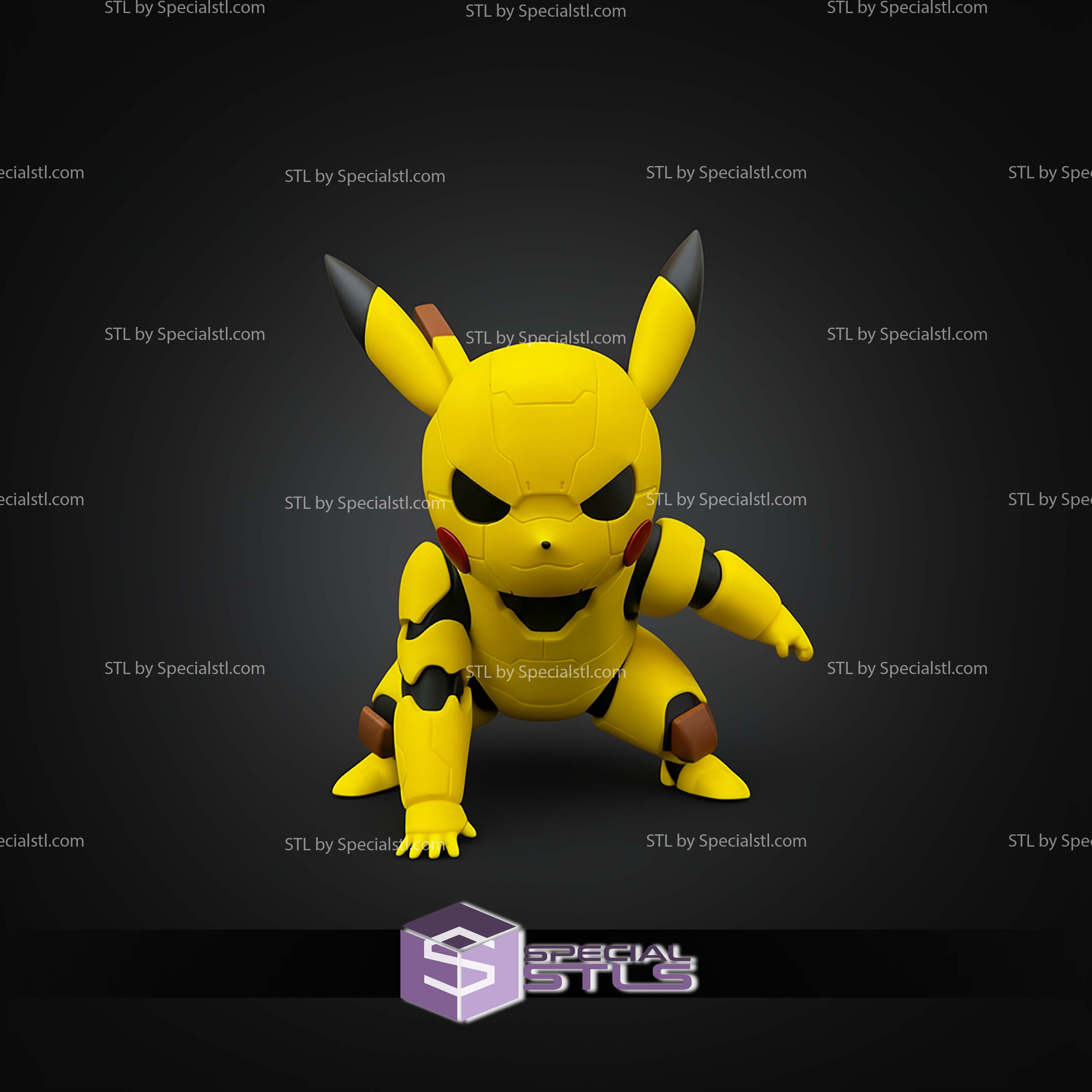 Super Basic STL Pikachu Mecha