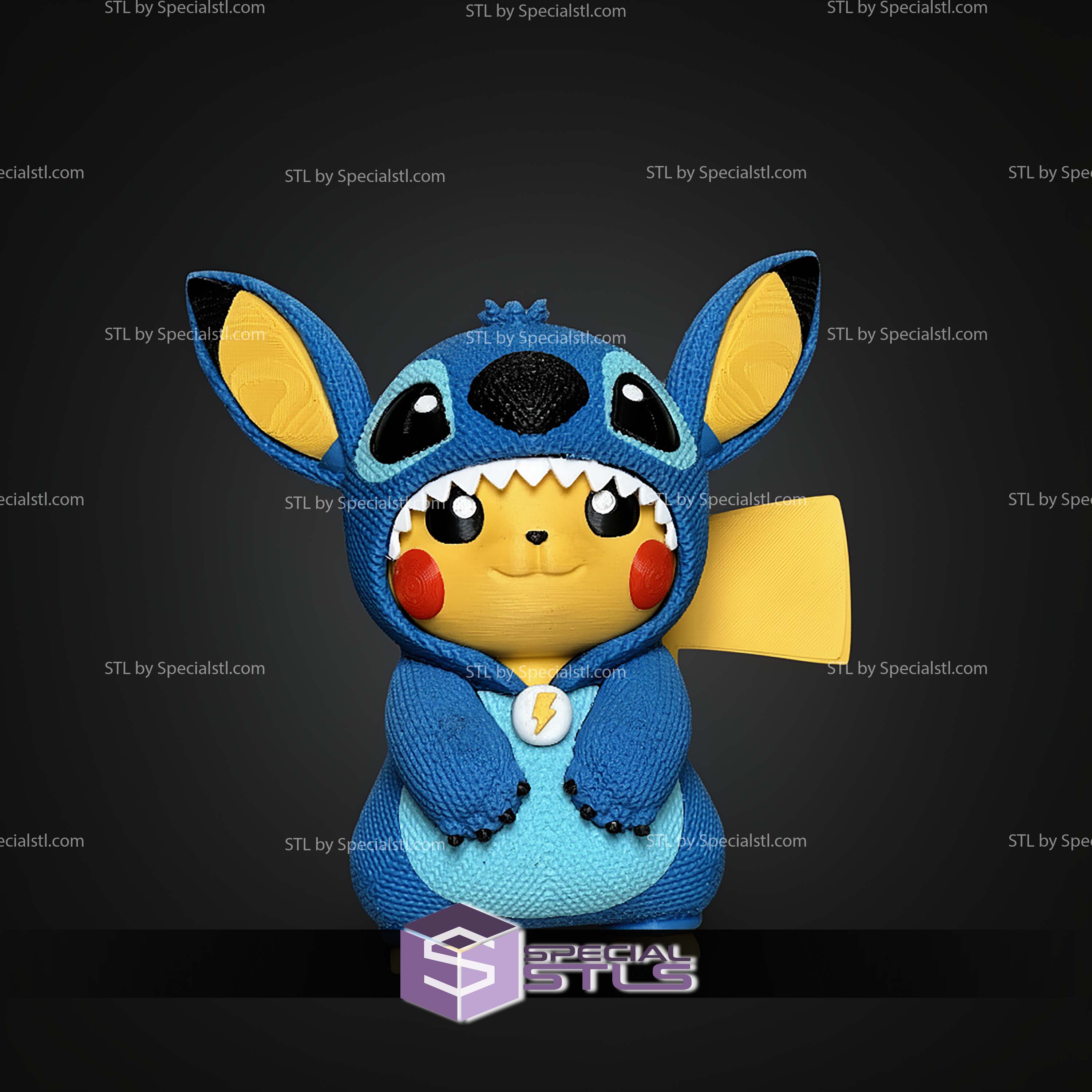 Super Basic STL Pikachu Stich knitted Multipart