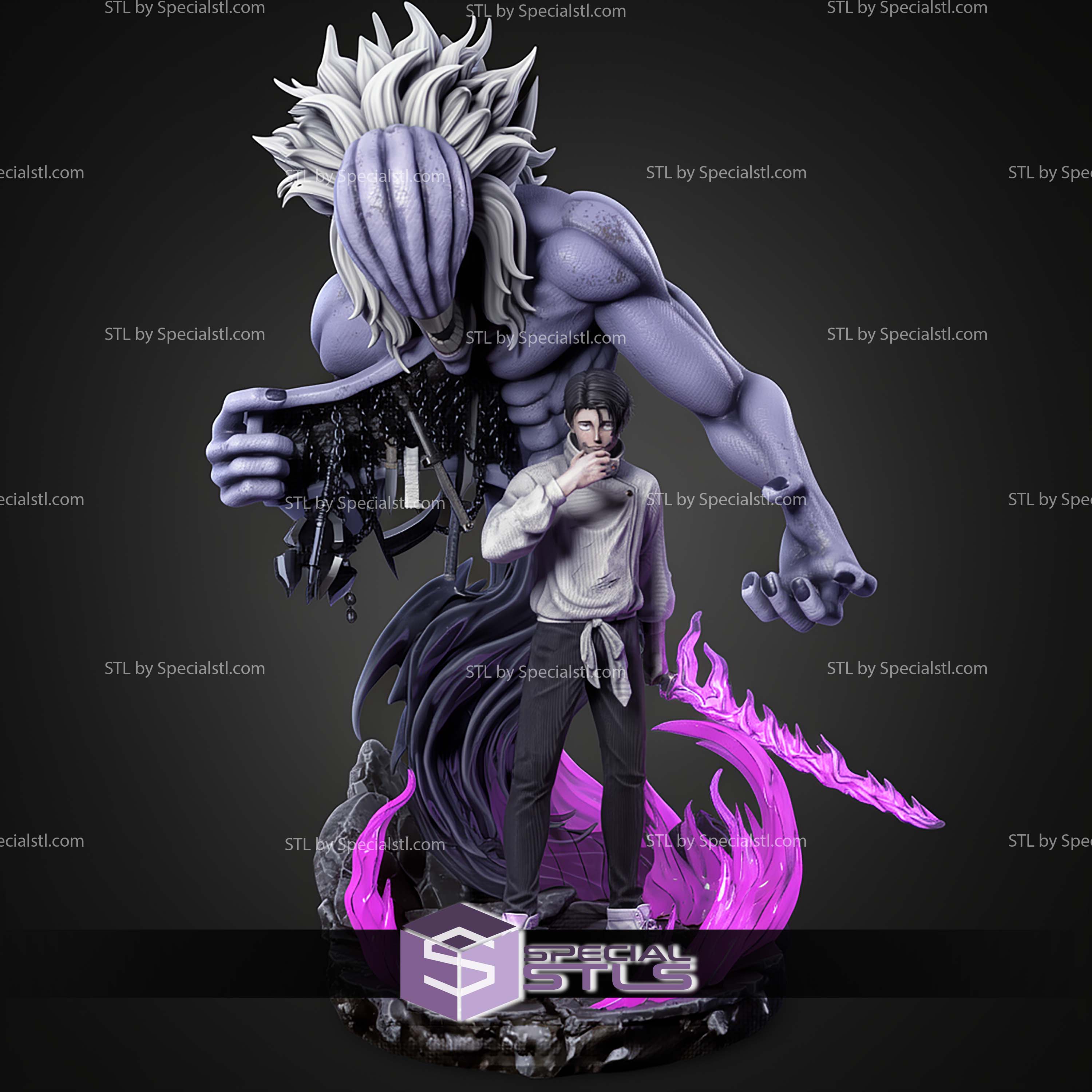 Yuta Okkotsu Flame Sword 406mm Jujutsu Kaisen STL Files