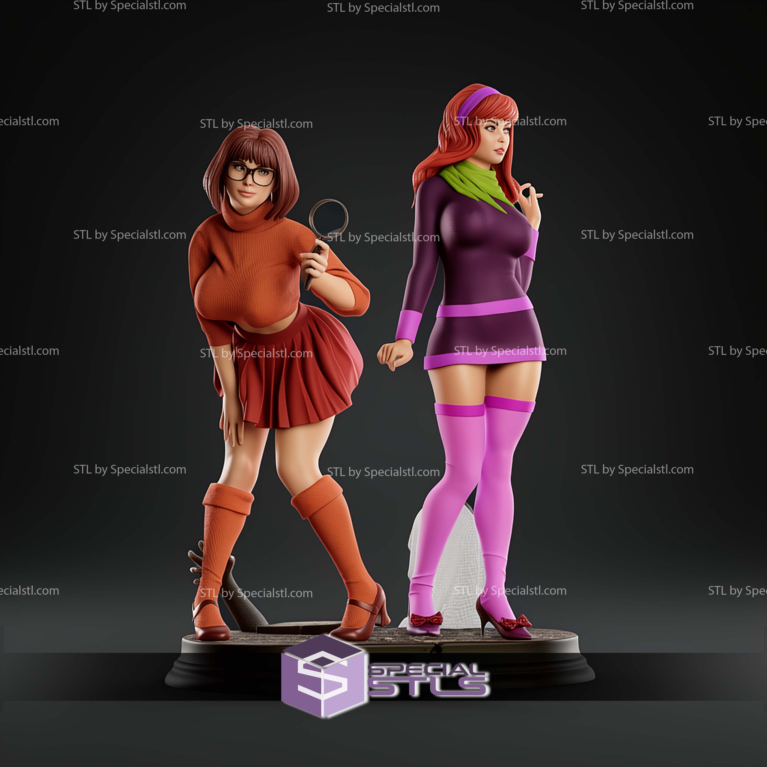 Betty Rubble and Wilma STL Files - Base (Copy)