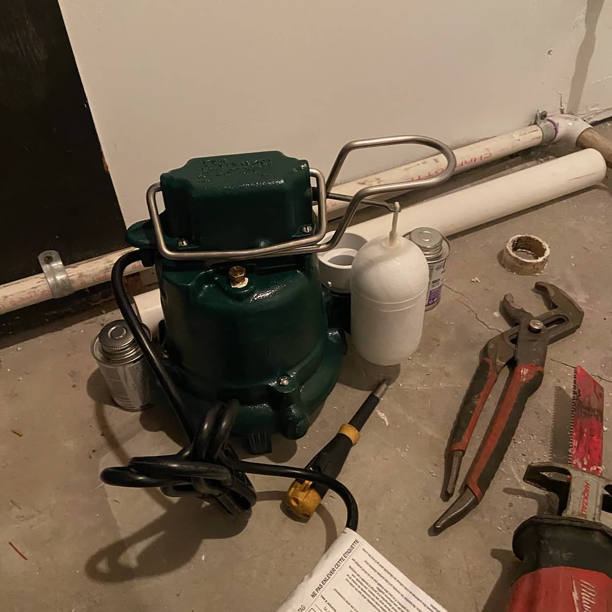 Cost To Install Water Powered Backup Sump Pump in Doylestown, PA 