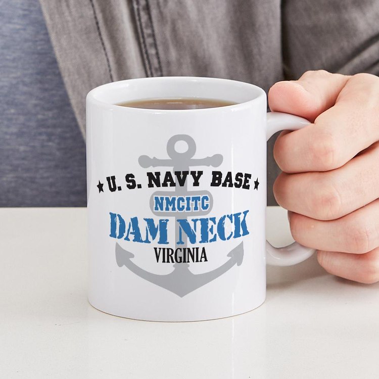 Us Navy Dam Neck Base Mug