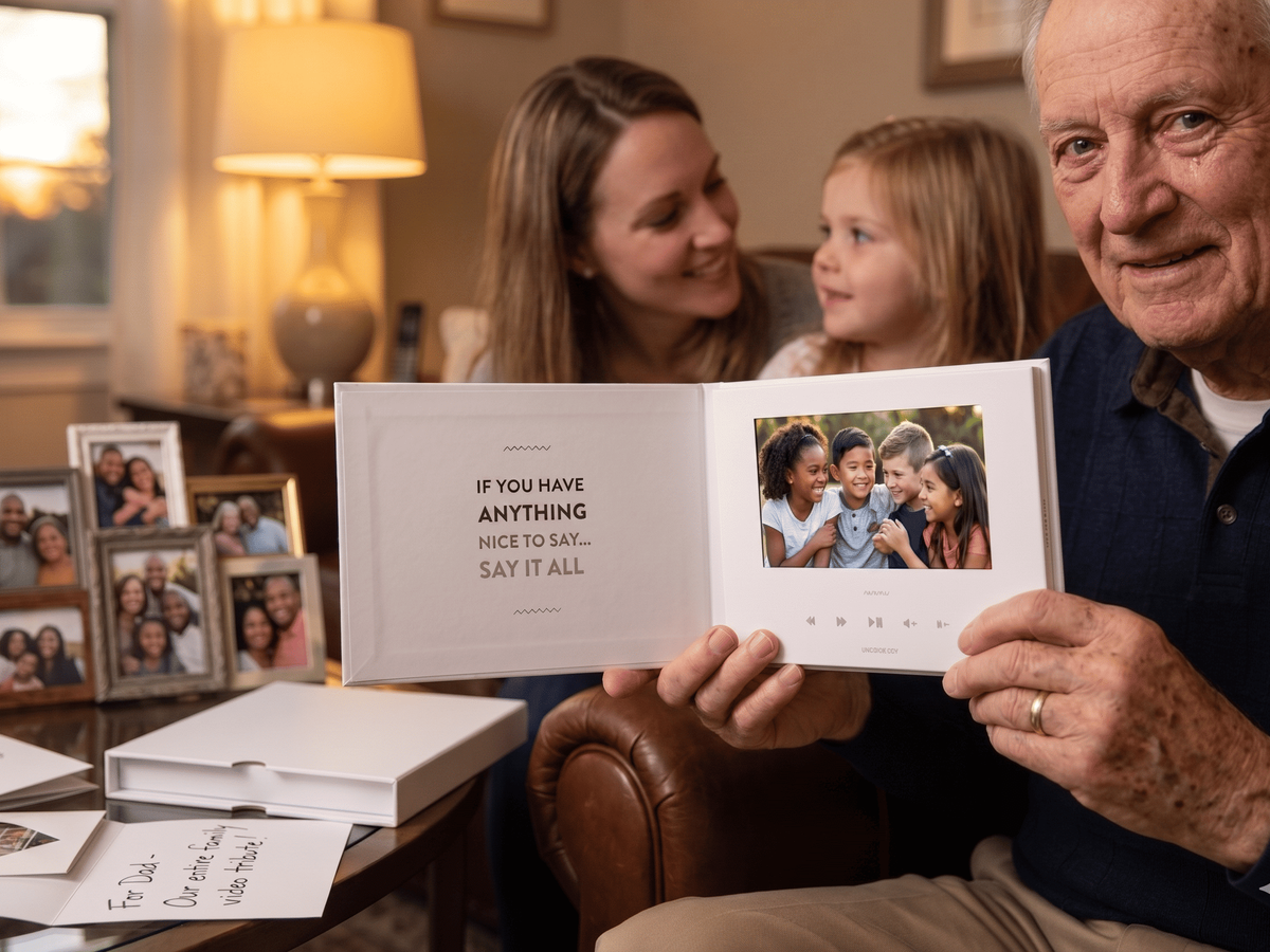 Make a Group Video for Dad From the Whole Family