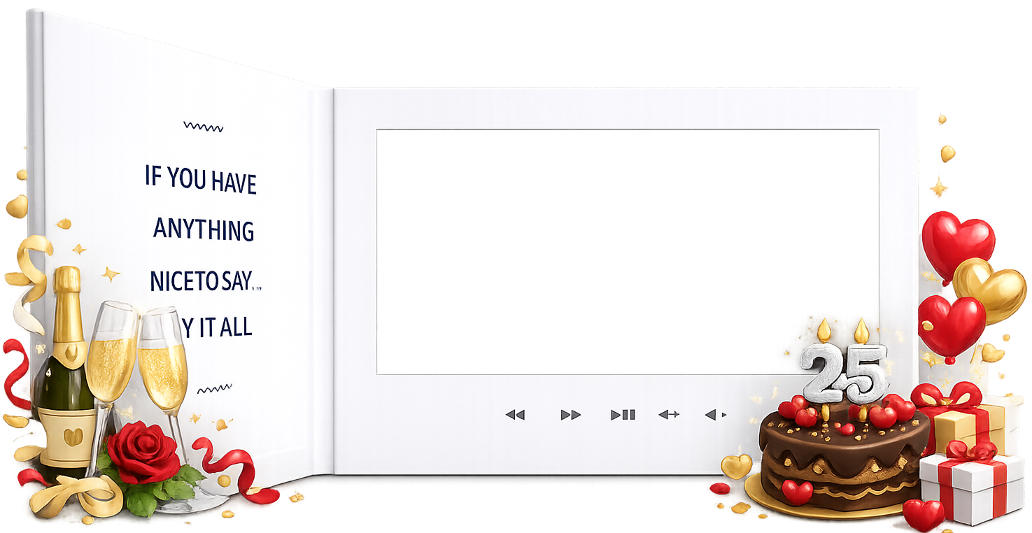 Tribute video book - a meaningful keepsake you can hold and watch