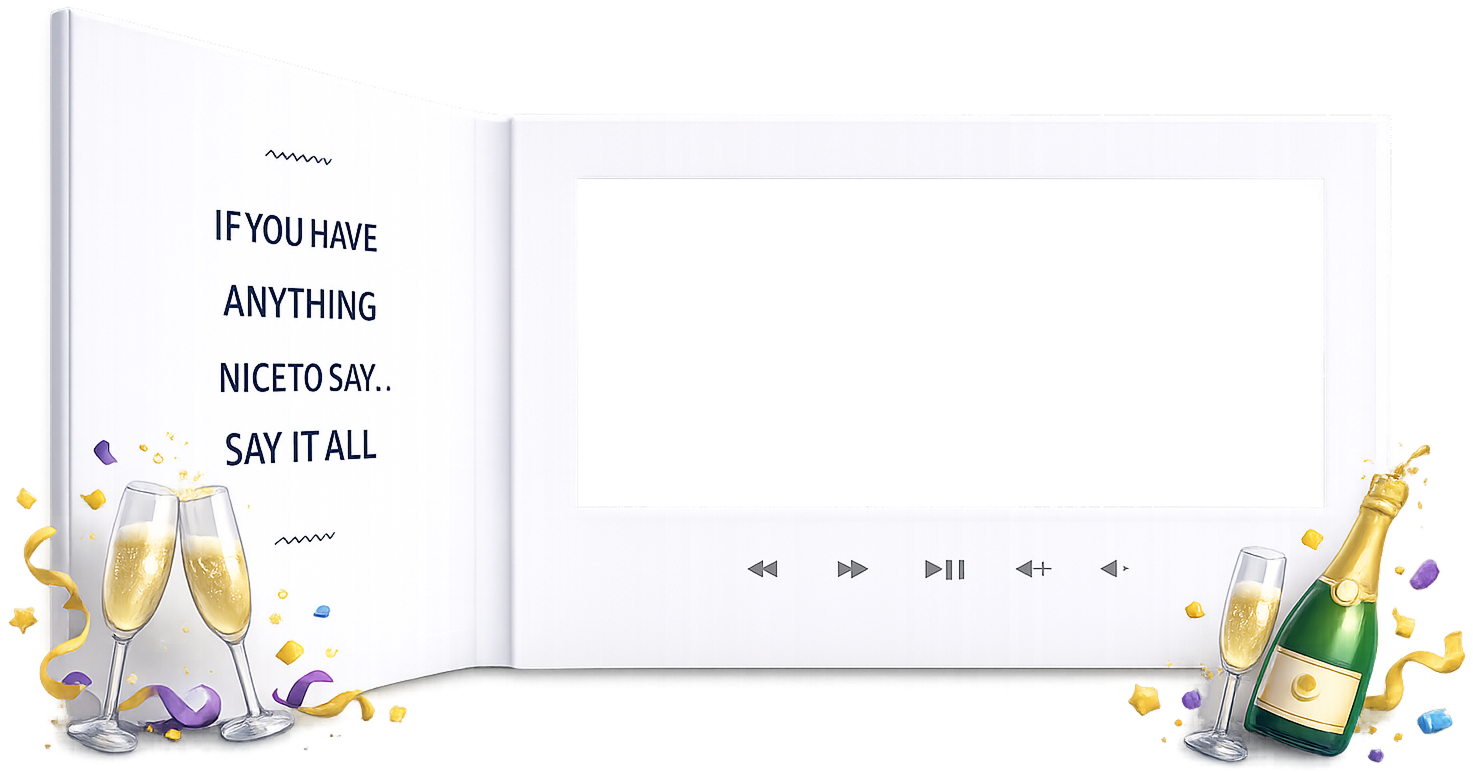 Tribute video book - a meaningful keepsake you can hold and watch