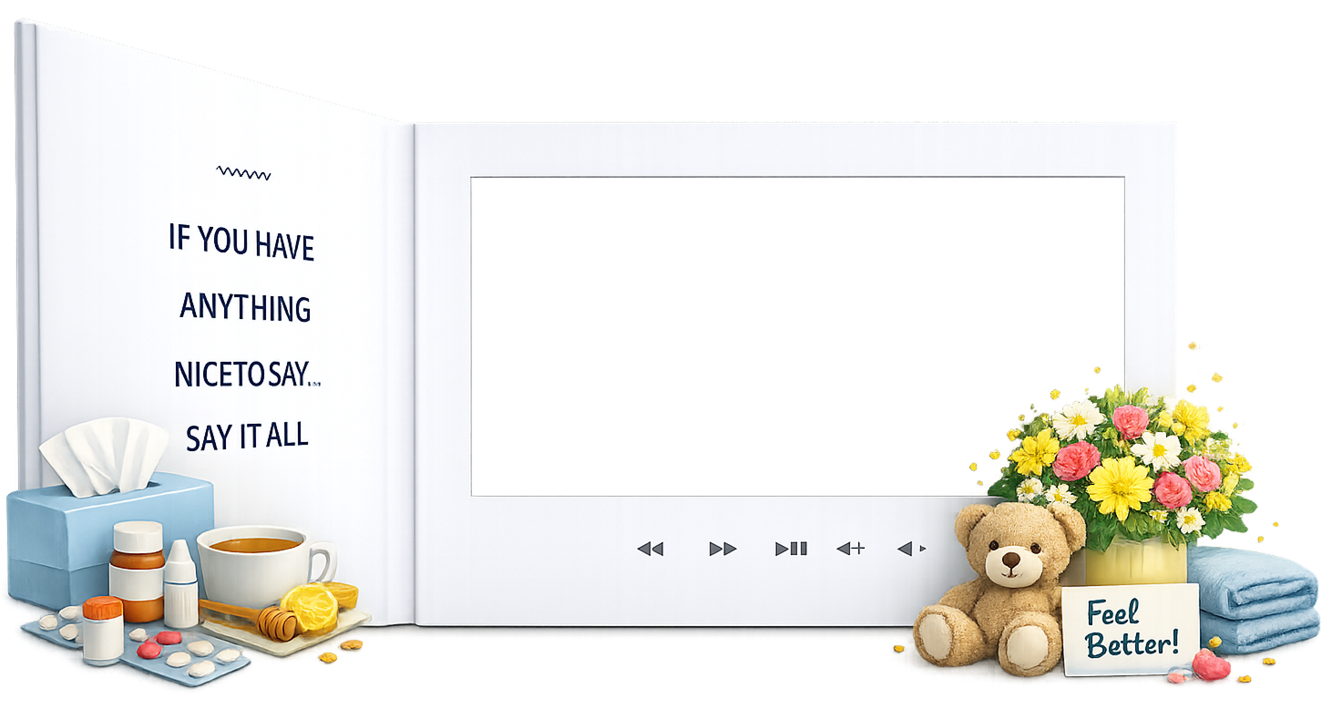 Tribute video book - a meaningful keepsake you can hold and watch