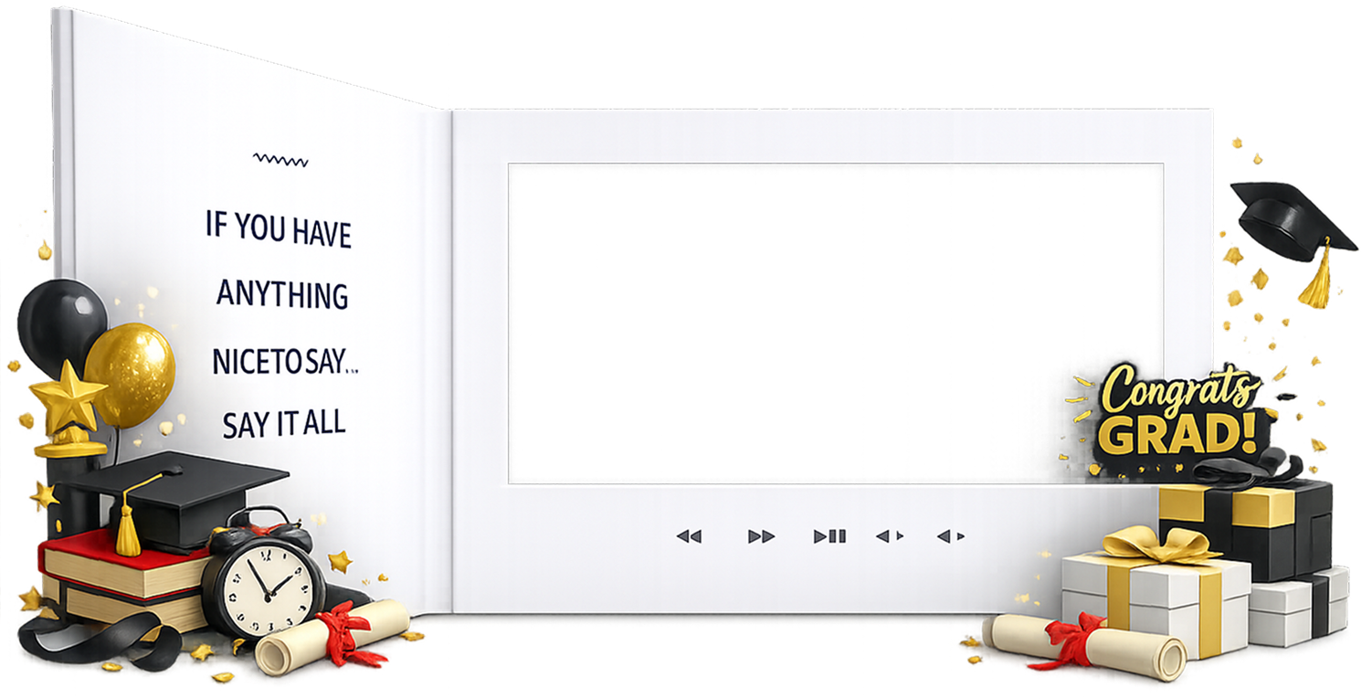 Tribute video book - a meaningful keepsake you can hold and watch