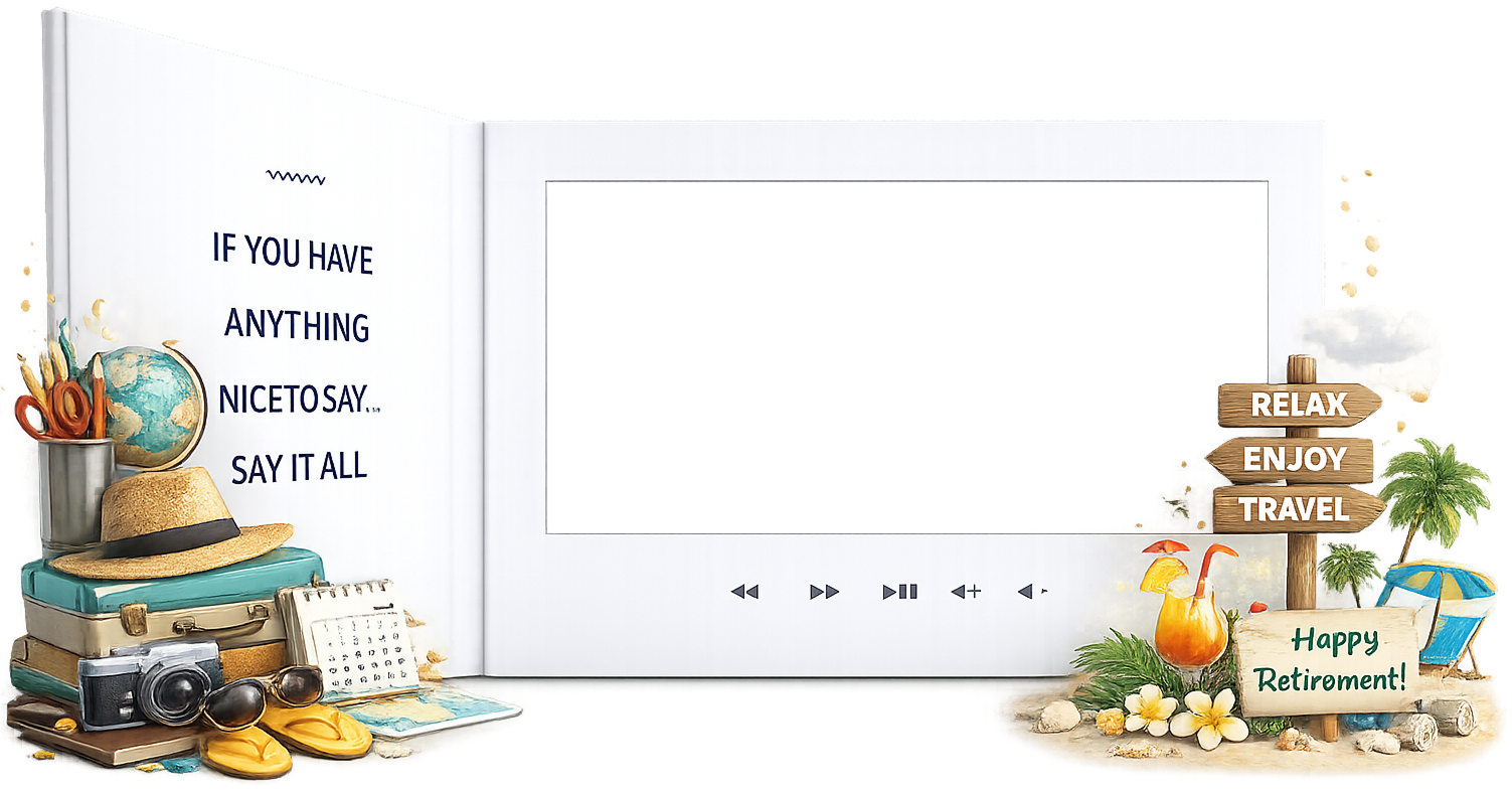 Tribute video book - a meaningful keepsake you can hold and watch