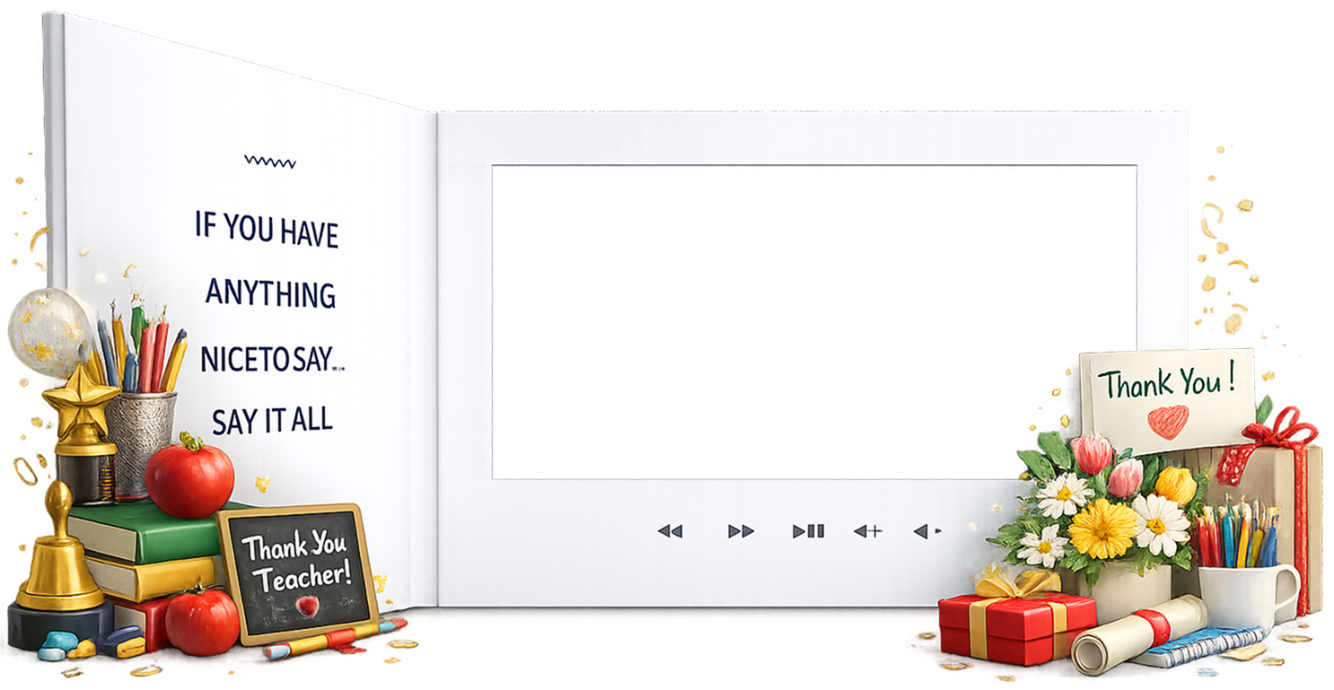 Tribute video book - a meaningful keepsake you can hold and watch