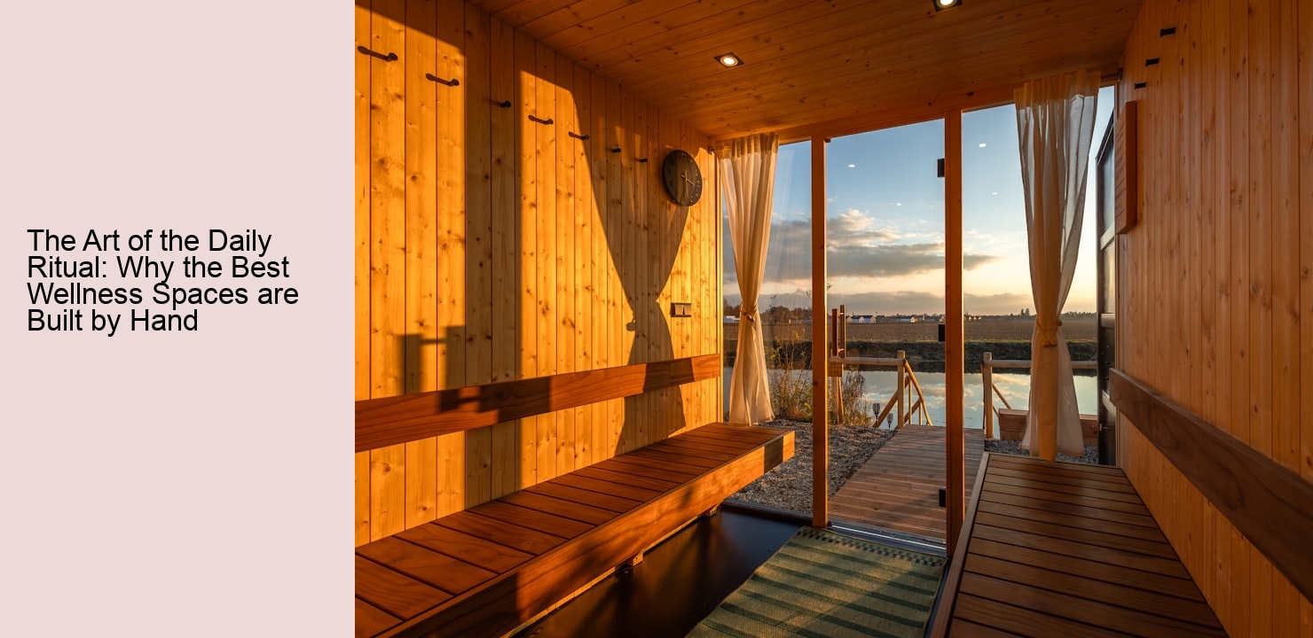 The Art of the Daily Ritual: Why the Best Wellness Spaces are Built by Hand