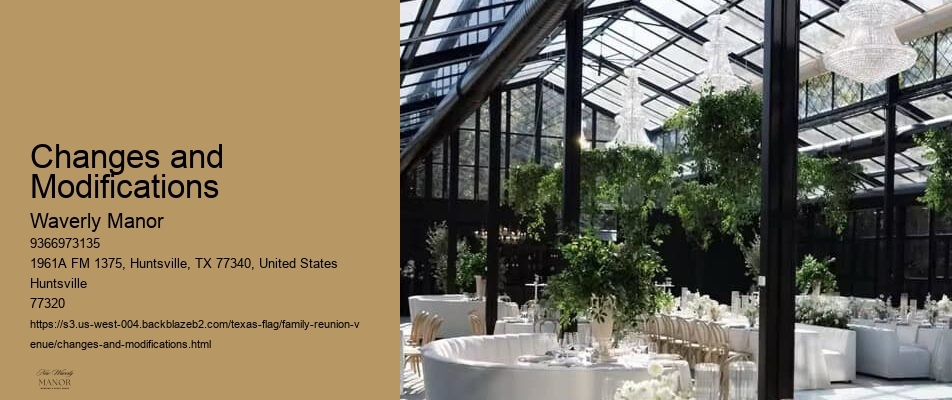 Changes and Modifications