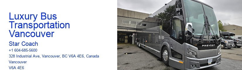 Luxury Bus Transportation Vancouver