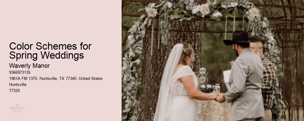 Color Schemes for Spring Weddings
