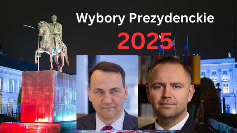 Sikorski-Nawrocki sondaże wybory prezydenckie 2025