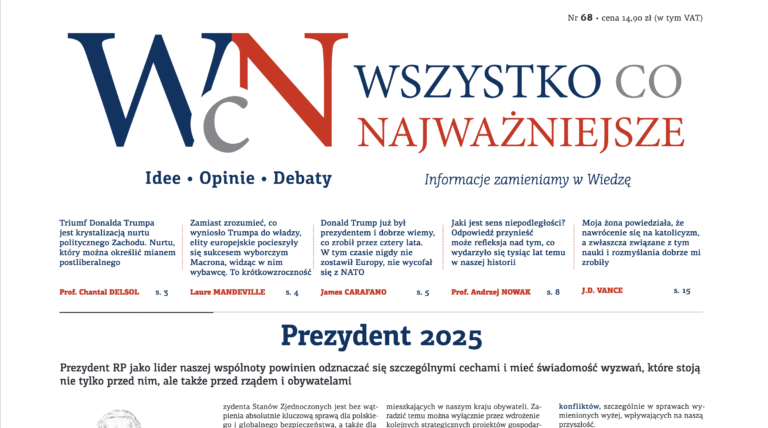 Nr 68. „Wszystko co Najważniejsze” jest już dostępny w EMPIKach, Księgarni Polskiej w Paryżu oraz wysyłkowo i w prenumeracie — w Sklepie Idei.