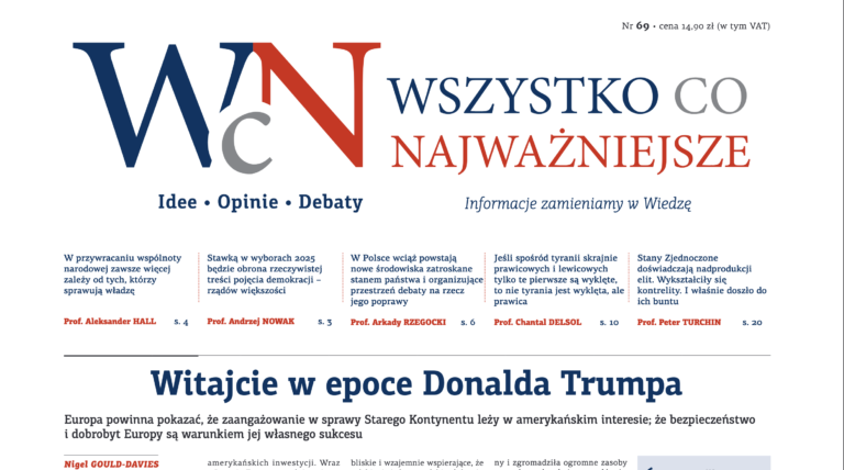 Nr 69. „Wszystko co Najważniejsze” jest już dostępny w EMPIK-ach, Księgarni Polskiej w Paryżu oraz wysyłkowo i w prenumeracie – w Sklepie Idei.