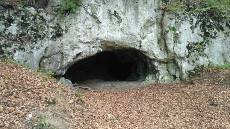 Fot. Jaskinia Maszycka (wejście), autor: Witold Mirek / Wikimedia.