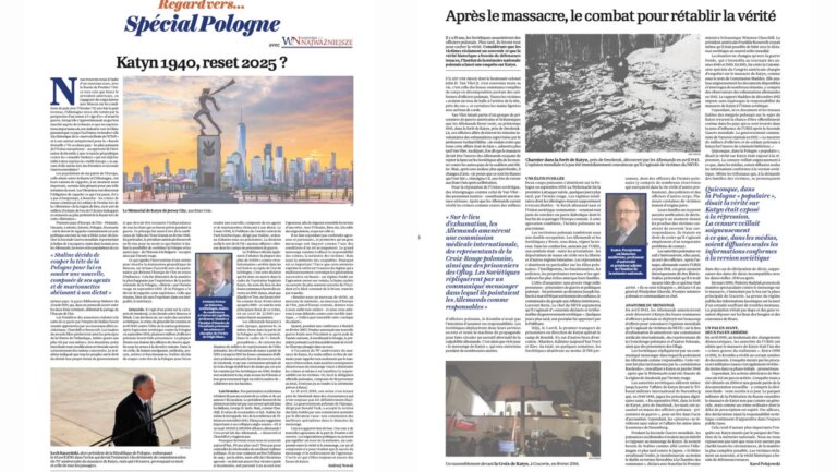 Prof. Andrzej NOWAK i dr Karol POLEJOWSKI we francuskim wpływowym dzienniku „L'Opinion” z „Opowiadamy Polskę światu”