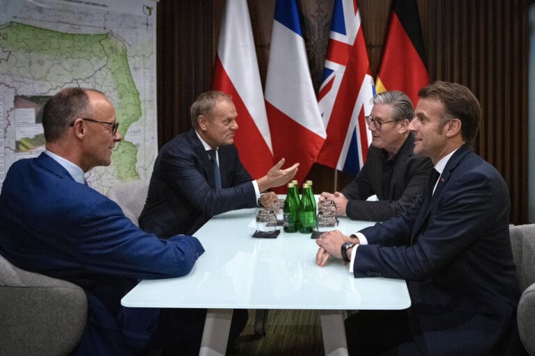 Europejscy liderzy w Kijowie