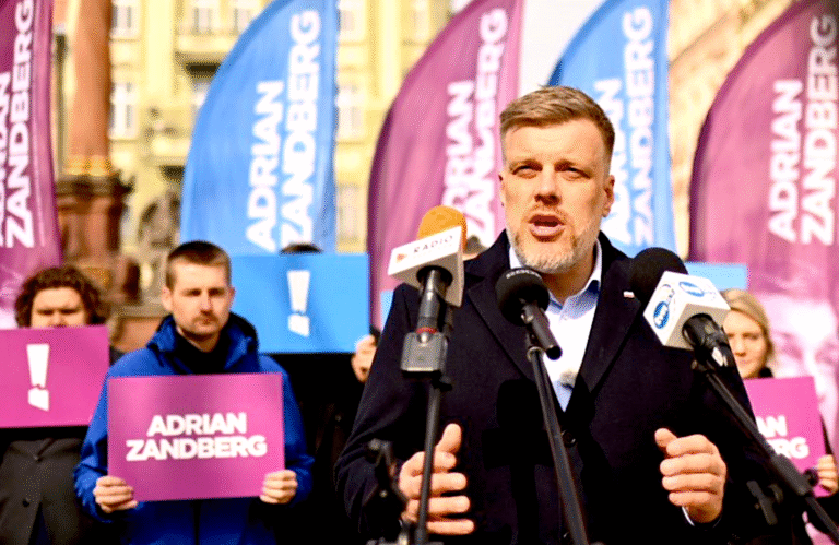 Adrian Zandberg w Krakowie