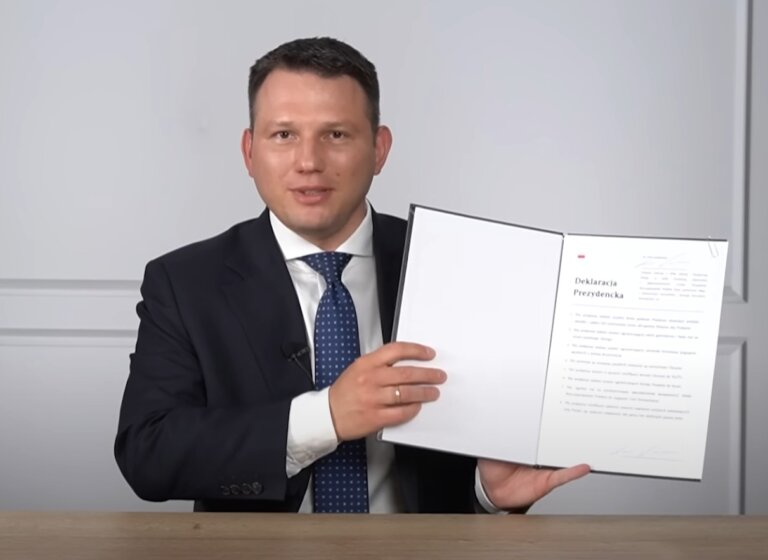 Kogo popiera Sławomir Mentzen?