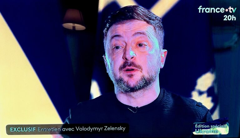 Wołodymyr Zełenski we France 2