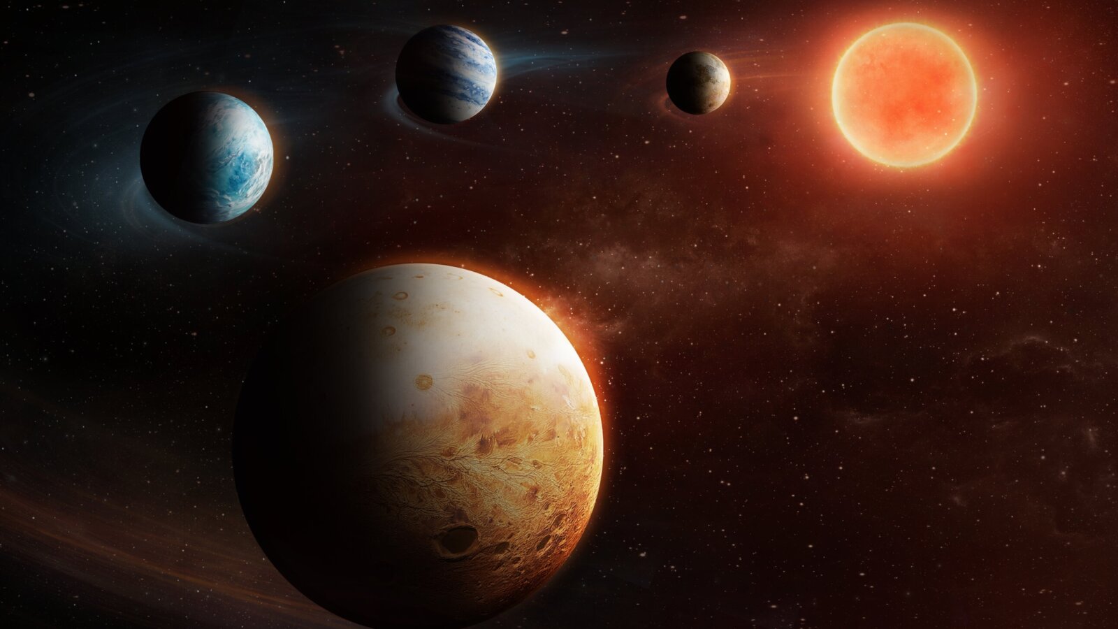 „odwrócony” układ planetarny