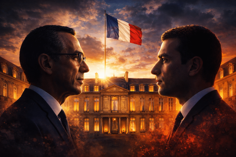 Bruno Retailleau vs Jordan Bardella wybory Francja 2027