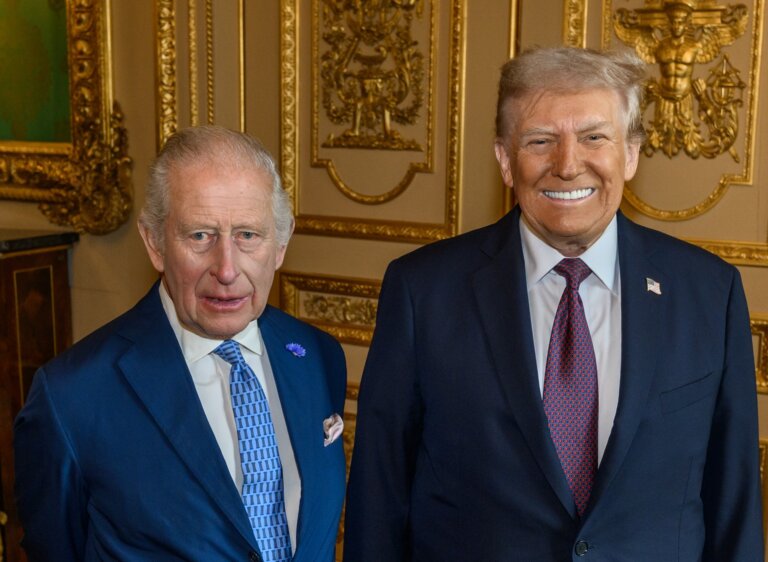 Król Karol III w USA