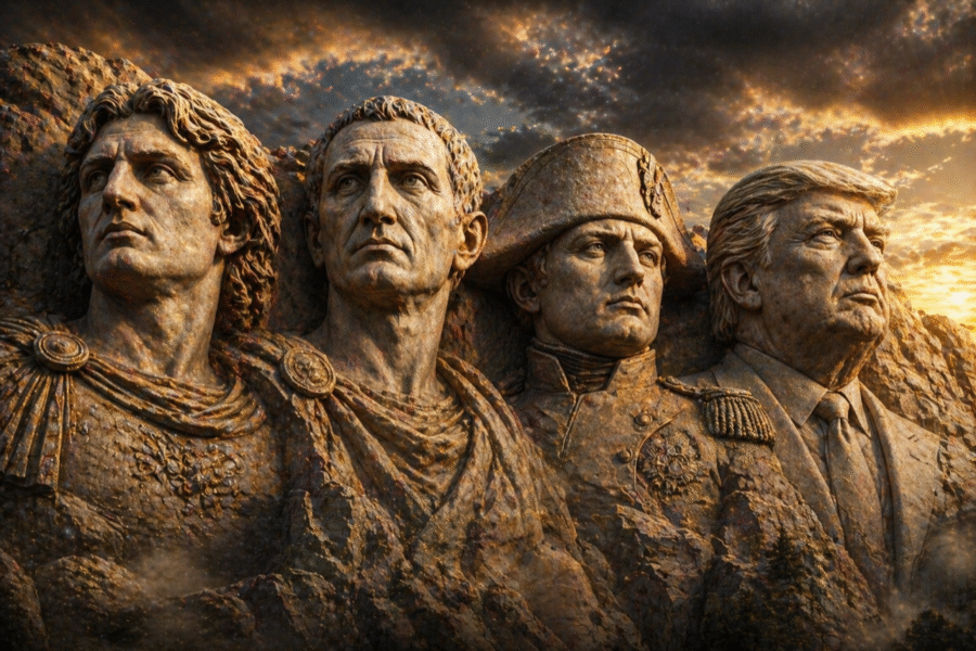 Zdjęcie okładkowe wpisu Donald Trump chce zapisać się w historii. Porównuje się do Cezara i Napoleona