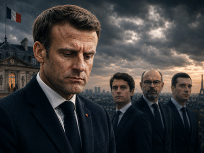Macron poparcie wybory Francja 2027