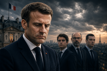 Macron poparcie wybory Francja 2027