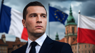 Jordan Bardella w Polsce. Kandydat na prezydenta Francji o NATO Rosji i migracji