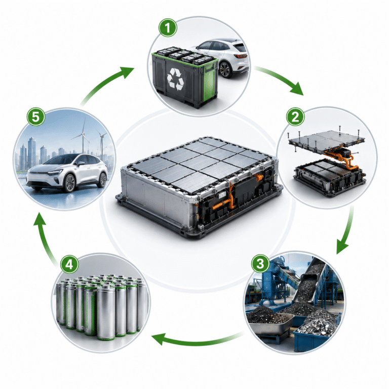recykling baterii samochodów elektrycznych
