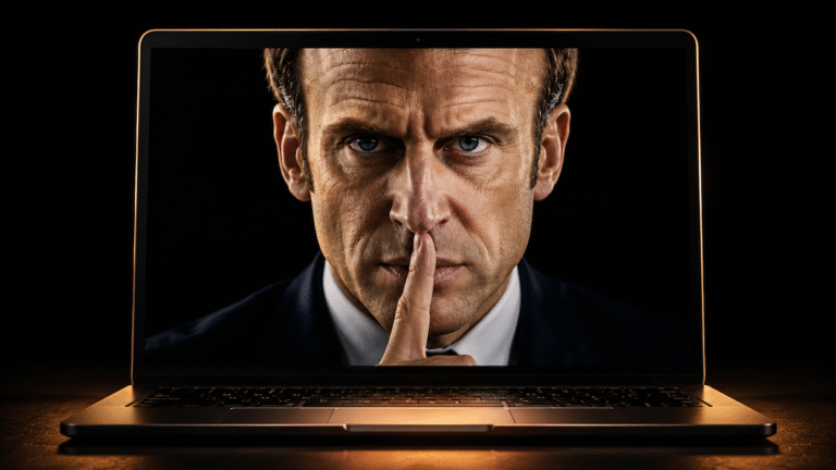 Emmanuel Macron cenzura informacji